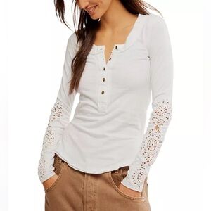 Free People
Our Song Henley Cuff Top